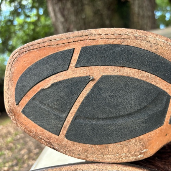 Men’s Ariat Gallup  Western Boots color Mocha Full Quill Ostrich Size 13D - Picture 8 of 16